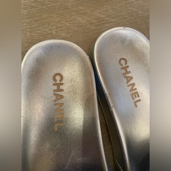 Chanel Slide with chain Silver 39 US 9 - Picture 5 of 7